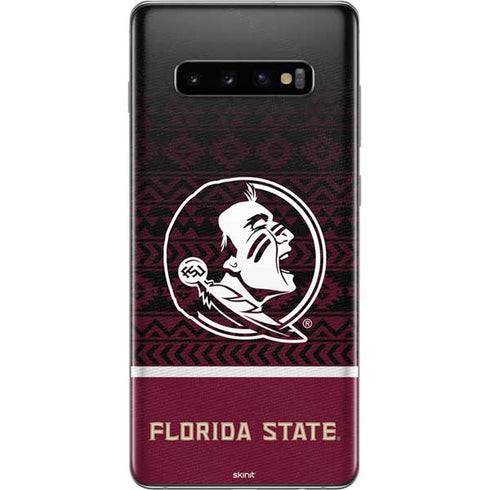 Florida State University Pattern Jersey Galaxy S10 Plus Skin