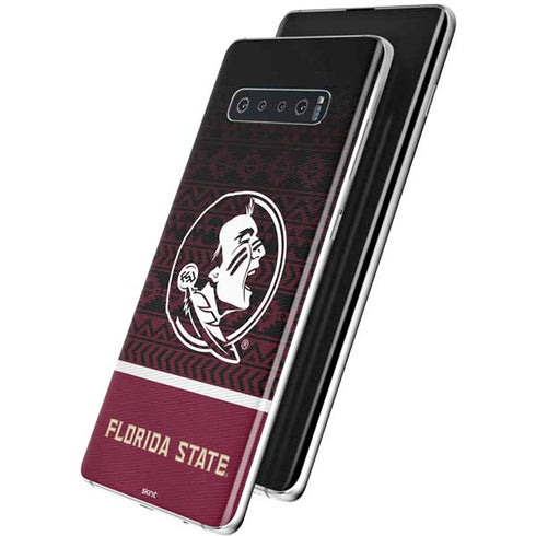 Florida State University Pattern Jersey Galaxy S10 Skin