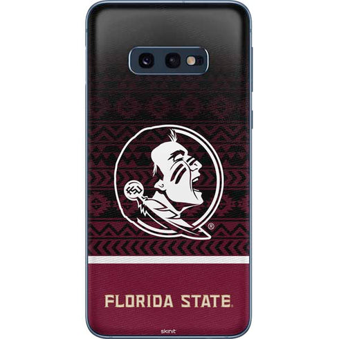 Florida State University Pattern Jersey Galaxy S10e Skin