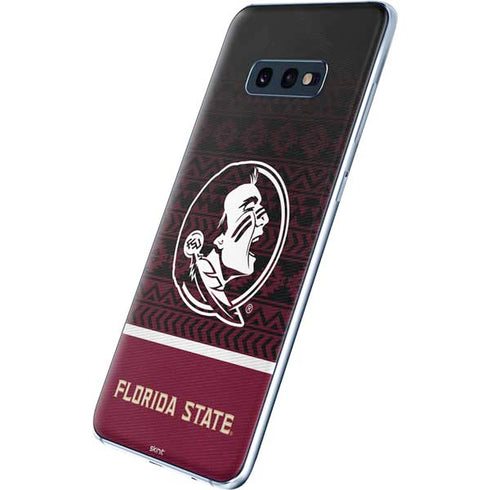 Florida State University Pattern Jersey Galaxy S10e Skin