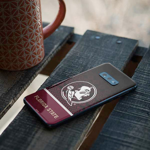 Florida State University Pattern Jersey Galaxy S10e Skin
