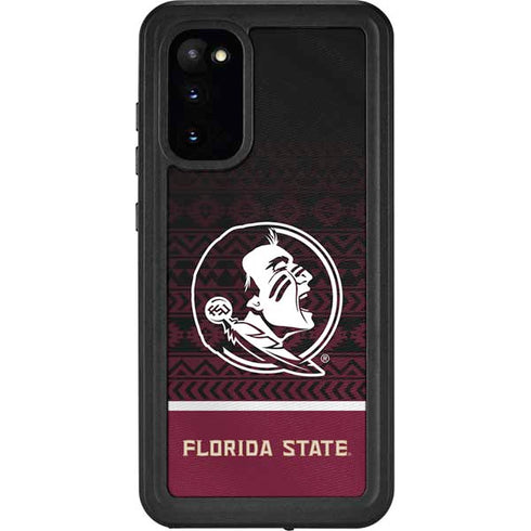 Florida State University Pattern Jersey Galaxy S20 Waterproof Case