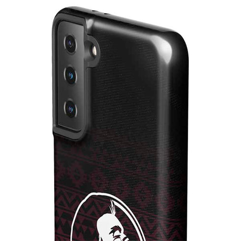 Florida State University Pattern Jersey Galaxy S21 FE Pro Case