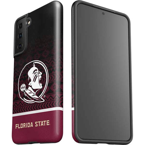 Florida State University Pattern Jersey Galaxy S21 FE Pro Case