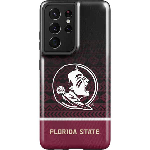Florida State University Pattern Jersey Galaxy S21 Ultra 5G Pro Case
