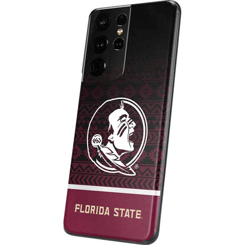 Florida State University Pattern Jersey Galaxy S21 Ultra 5G Skin