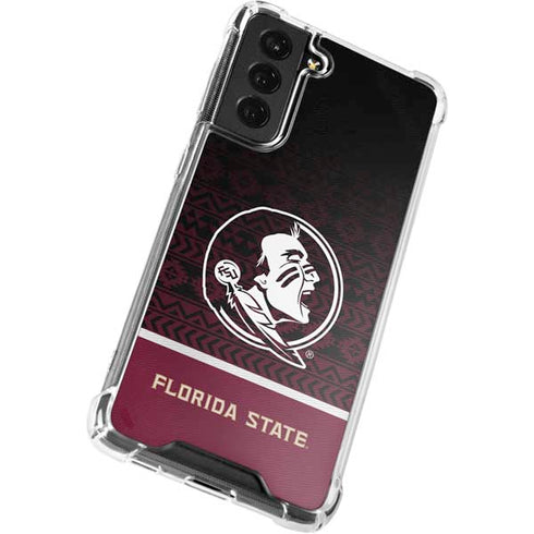 Florida State University Pattern Jersey Galaxy S22 Plus Clear Case