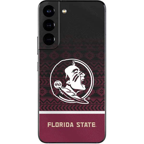 Florida State University Pattern Jersey Galaxy S22 Skin