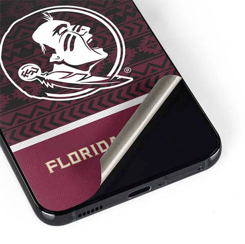 Florida State University Pattern Jersey Galaxy S22 Skin