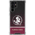 Florida State University Pattern Jersey Galaxy S22 Ultra Clear Case