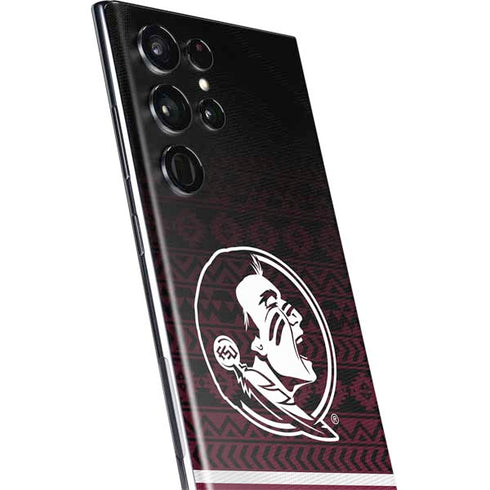 Florida State University Pattern Jersey Galaxy S22 Ultra Skin