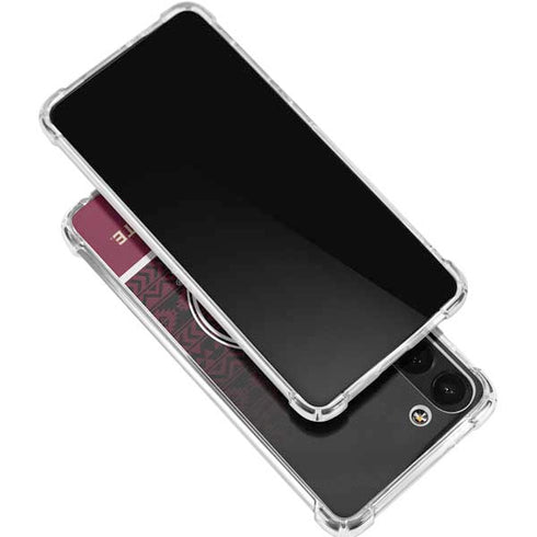 Florida State University Pattern Jersey Galaxy S23 Clear Case