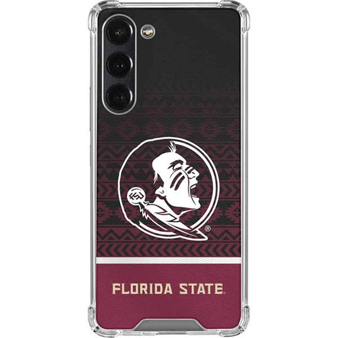 Florida State University Pattern Jersey Galaxy S23 FE Clear Case
