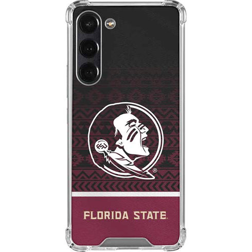 Florida State University Pattern Jersey Galaxy S23 Plus Clear Case