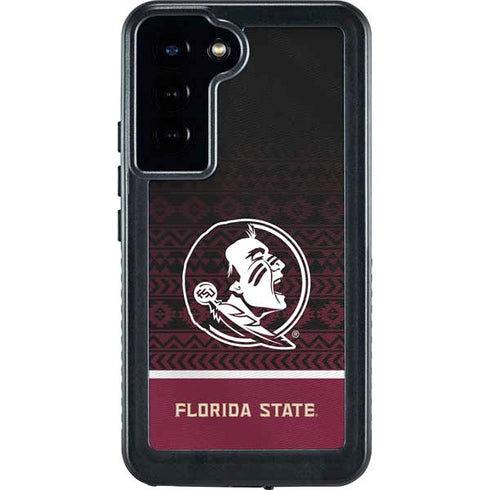 Florida State University Pattern Jersey Galaxy S23 Plus Waterproof Case