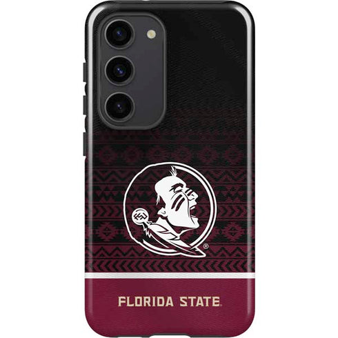 Florida State University Pattern Jersey Galaxy S23 Pro Case