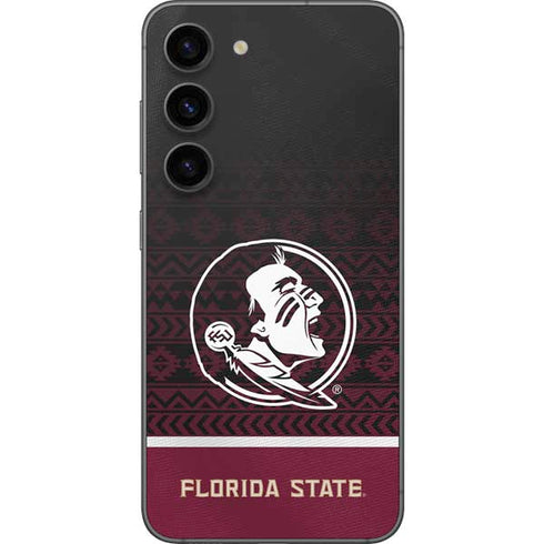 Florida State University Pattern Jersey Galaxy S23 Skin