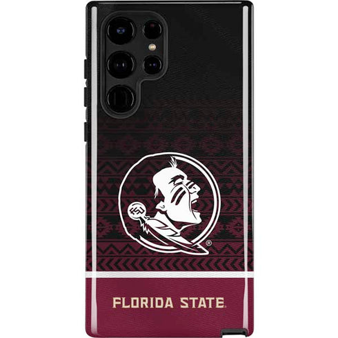 Florida State University Pattern Jersey Galaxy S23 Ultra Pro Case
