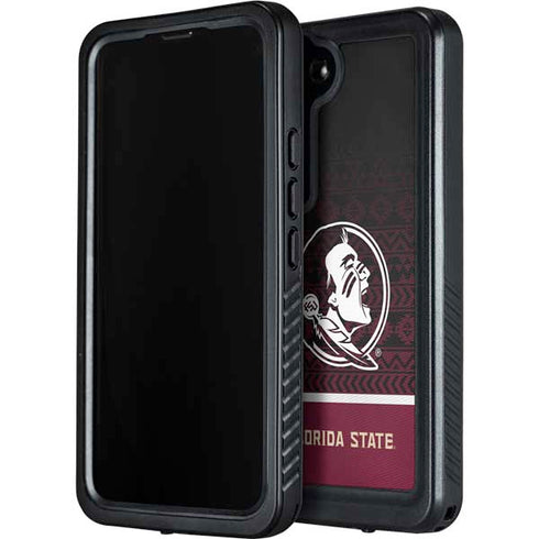 Florida State University Pattern Jersey Galaxy S23 Waterproof Case