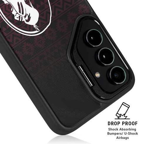 Florida State University Pattern Jersey Galaxy S25 Kickstand Case