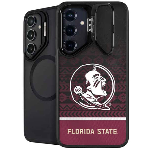 Florida State University Pattern Jersey Galaxy S25 Plus Kickstand Case