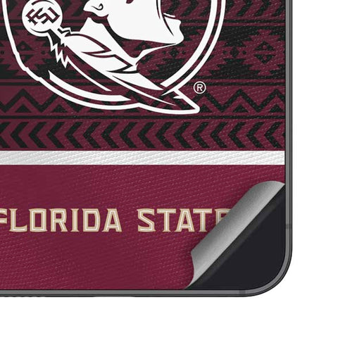 Florida State University Pattern Jersey Galaxy S24 Plus Skin