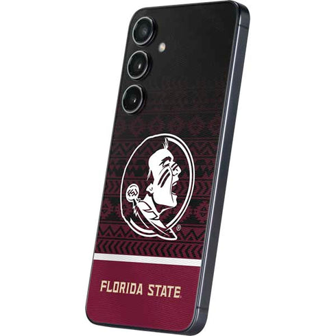 Florida State University Pattern Jersey Galaxy S25 Skin