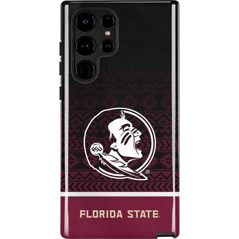 Florida State University Pattern Jersey Galaxy S24 Ultra Impact Case