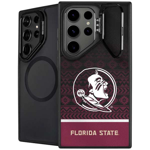 Florida State University Pattern Jersey Galaxy S25 Ultra Kickstand Case