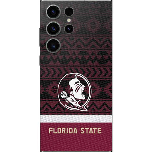 Florida State University Pattern Jersey Galaxy S24 Ultra Skin