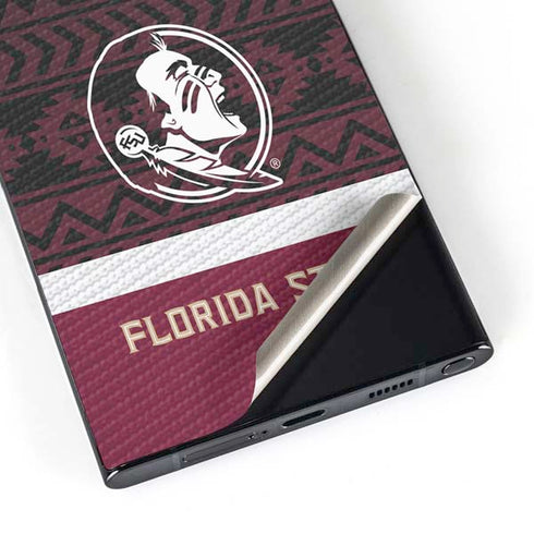 Florida State University Pattern Jersey Galaxy S24 Ultra Skin