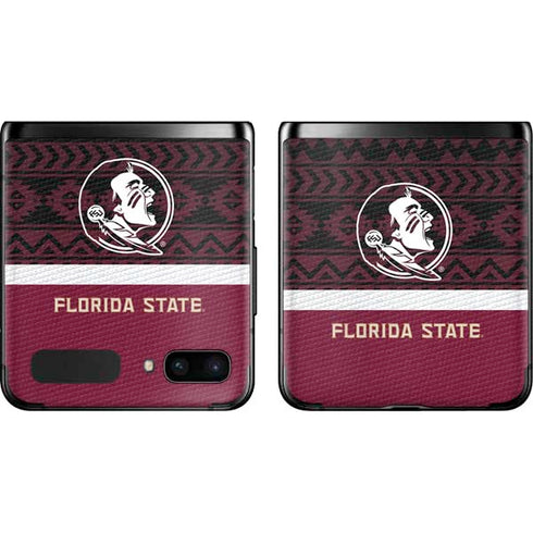 Florida State University Pattern Jersey Galaxy Z Flip Skin