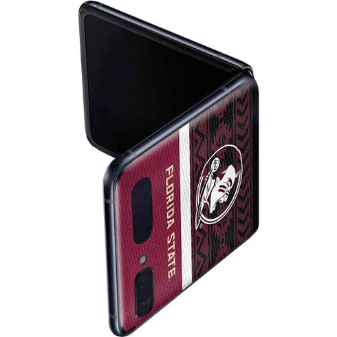 Florida State University Pattern Jersey Galaxy Z Flip Skin