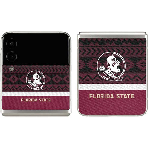 Florida State University Pattern Jersey Galaxy Z Flip3 5G Skin