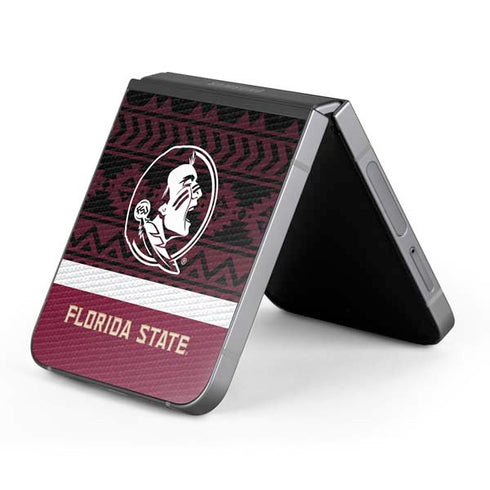 Florida State University Pattern Jersey Galaxy Z Flip6 Skin