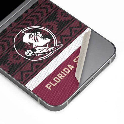 Florida State University Pattern Jersey Galaxy Z Flip6 Skin