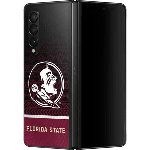 Florida State University Pattern Jersey Galaxy Z Fold3 5G Skin