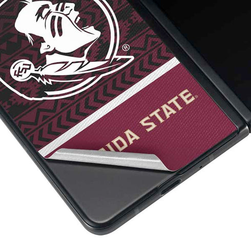 Florida State University Pattern Jersey Galaxy Z Fold3 5G Skin