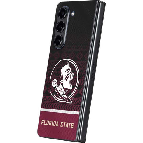 Florida State University Pattern Jersey Galaxy Z Fold5 5G Skin