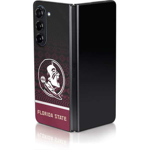 Florida State University Pattern Jersey Galaxy Z Fold5 5G Skin