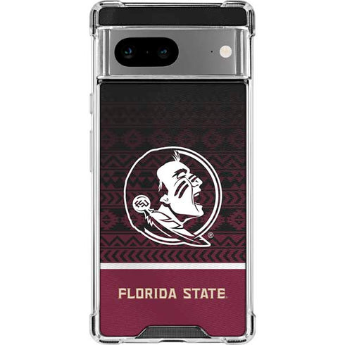 Florida State University Pattern Jersey Google Pixel 8 Clear Case