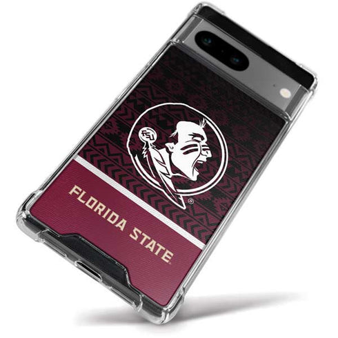 Florida State University Pattern Jersey Google Pixel 8 Clear Case
