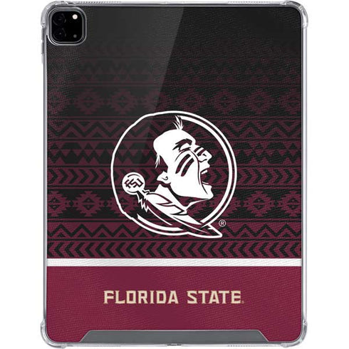 Florida State University Pattern Jersey iPad Pro 12.9in (2020) Clear Case
