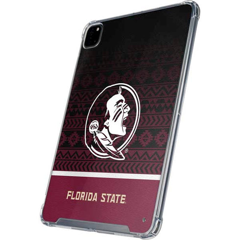 Florida State University Pattern Jersey iPad Pro 12.9in (2020) Clear Case