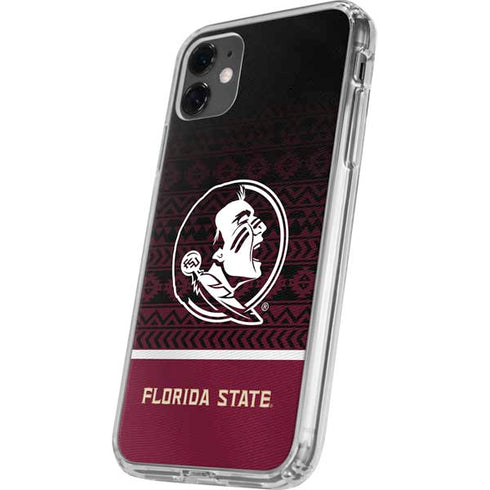 Florida State University Pattern Jersey iPhone 11 Clear Case