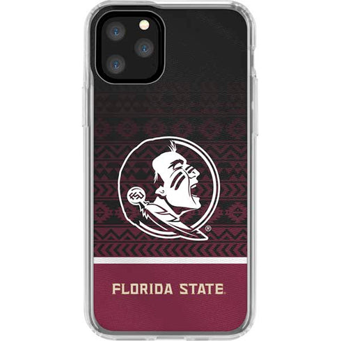 Florida State University Pattern Jersey iPhone 11 Pro Clear Case
