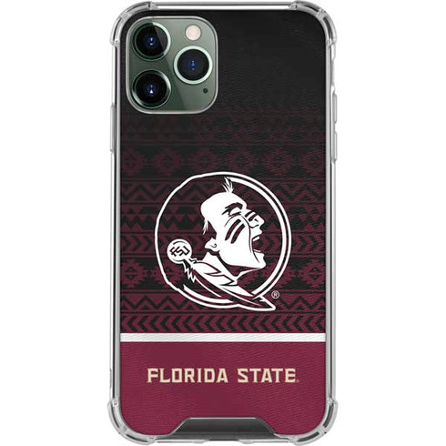 Florida State University Pattern Jersey iPhone 11 Pro Max Clear Case