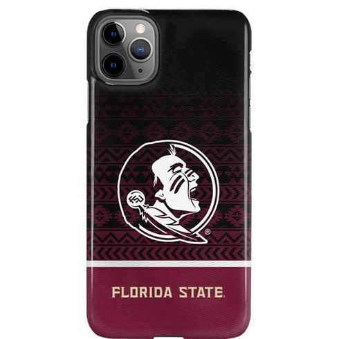 Florida State University Pattern Jersey iPhone 11 Pro Max Lite Case