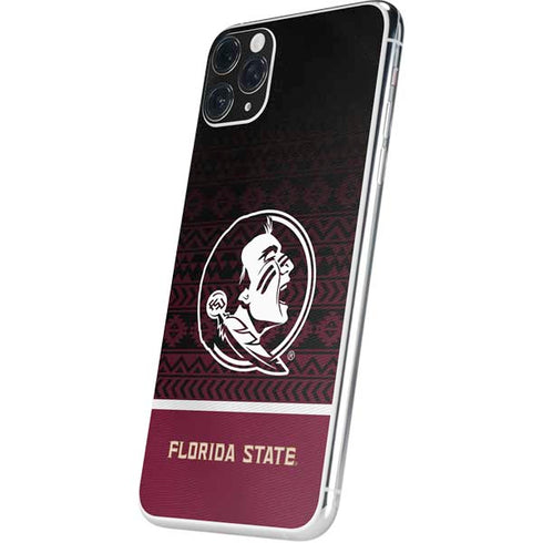 Florida State University Pattern Jersey iPhone 11 Pro Max Skin