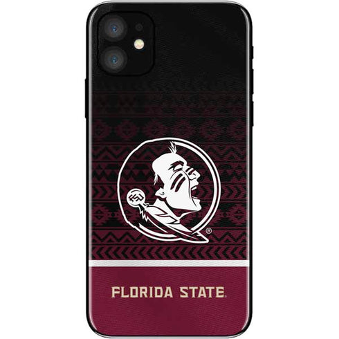 Florida State University Pattern Jersey iPhone 11 Skin